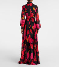 Erdem Floral pleated voile gown
