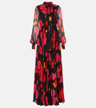 Erdem Floral pleated voile gown. Erdem 花卉褶皱薄纱礼服