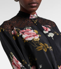 Erdem Floral silk crêpe de chine minidress