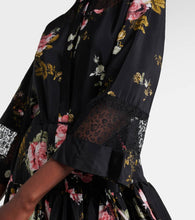 Erdem Floral silk crêpe de chine minidress