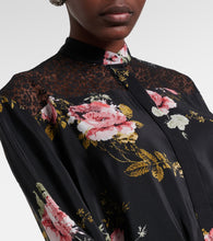 Erdem Floral silk  de chine minidress