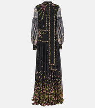 Erdem Floral silk voile gown. Erdem 花卉图案真丝薄纱礼服
