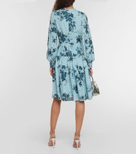 Erdem Floral tiered crêpe minidress