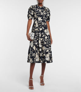 Erdem Kira floral embroidered midi dress
