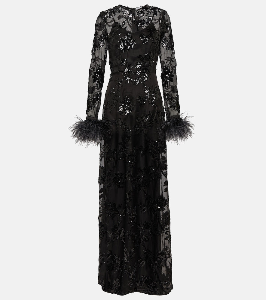 Erdem Malvina embellished silk gown. Erdem Malvina 缀饰丝绸礼服