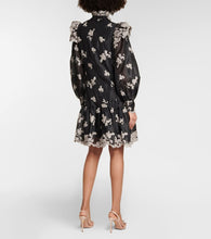 Erdem Nella floral embroidered silk minidress