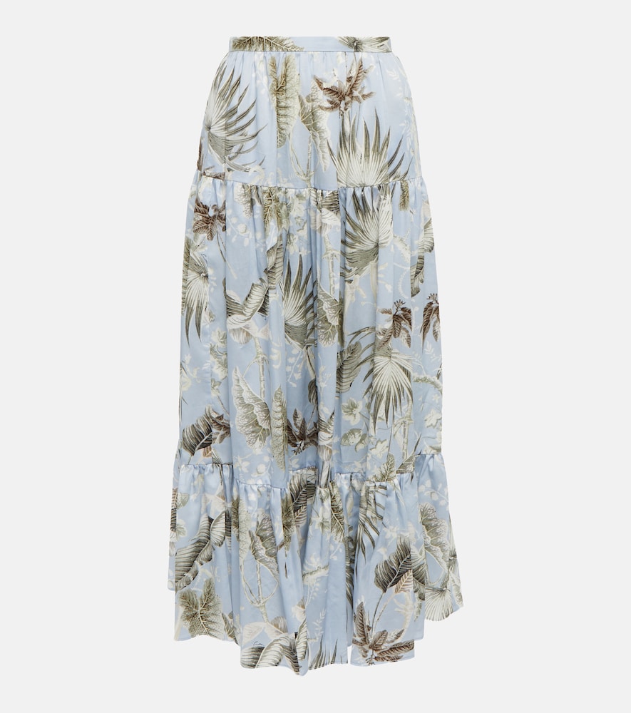 Erdem Olympia printed cotton midi skirt - Erdem Olympia 印花棉质中长裙