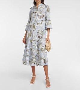 Erdem Panthea printed cotton midi dress