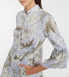 Erdem Panthea printed cotton midi dress