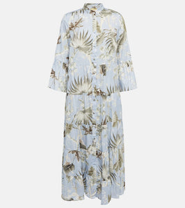 Erdem Panthea printed cotton midi dress