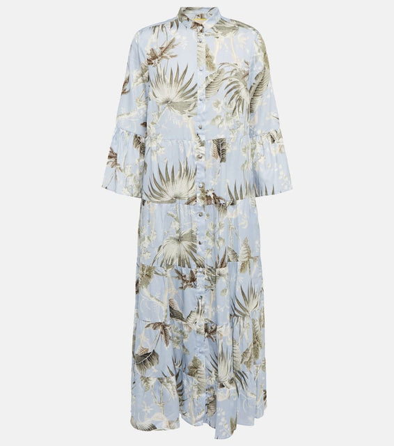 Erdem Panthea printed cotton midi dress