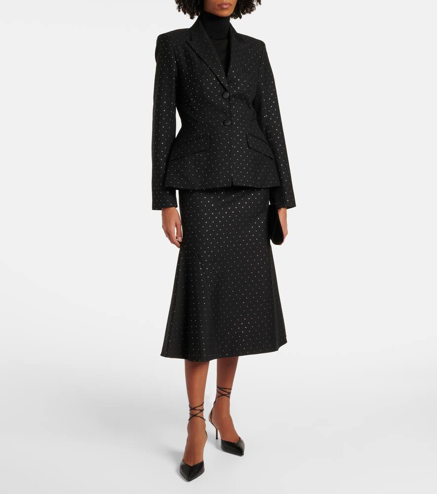 Erdem Polka-dot cotton and wool blazer