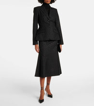 Erdem Polka-dot cotton and wool blazer
