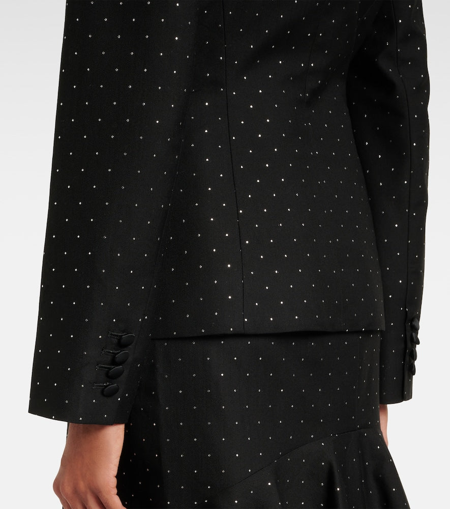 Erdem Polka-dot cotton and wool blazer