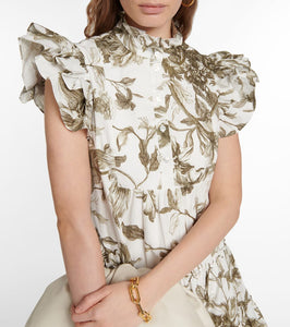 Erdem Pomona printed cotton minidress