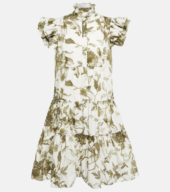 Erdem Pomona printed cotton minidress