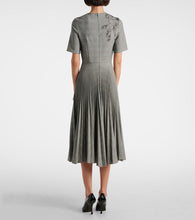 Erdem Prince of Wales check pleated midi dress