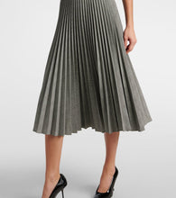 Erdem Prince of Wales check pleated midi dress