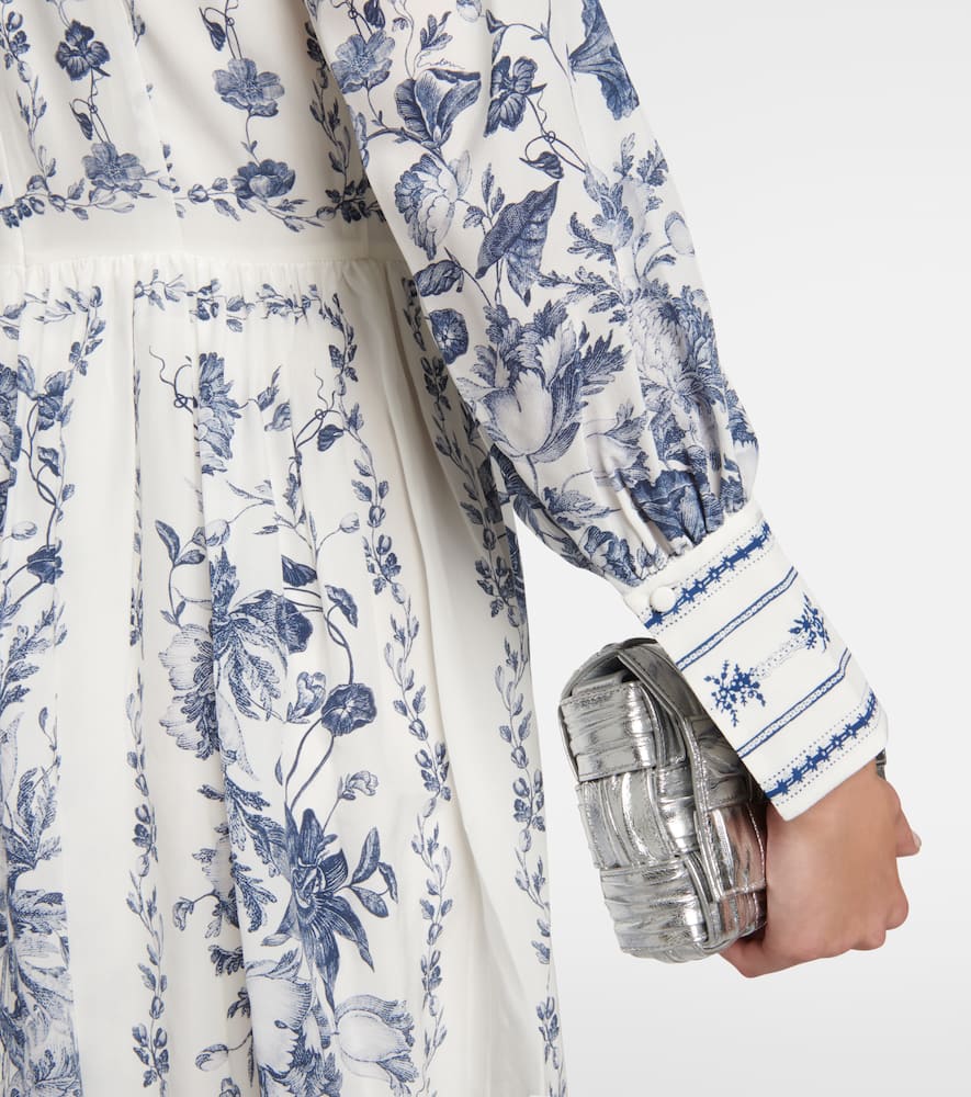 Erdem Printed crêpe de chine midi dress