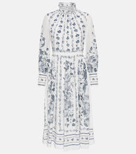 Erdem Printed crêpe de chine midi dress