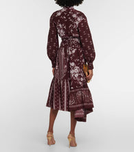 Erdem Ruffled floral silk midi dress
