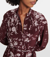 Erdem Ruffled floral silk midi dress