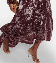 Erdem Ruffled floral silk midi dress