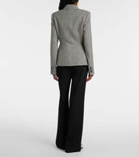 Erdem Tailored houndstooth wool blazer