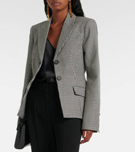 Erdem Tailored houndstooth wool blazer