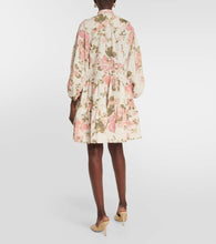 Erdem Winnona floral linen minidress