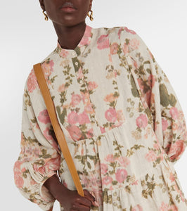 Erdem Winnona floral linen minidress
