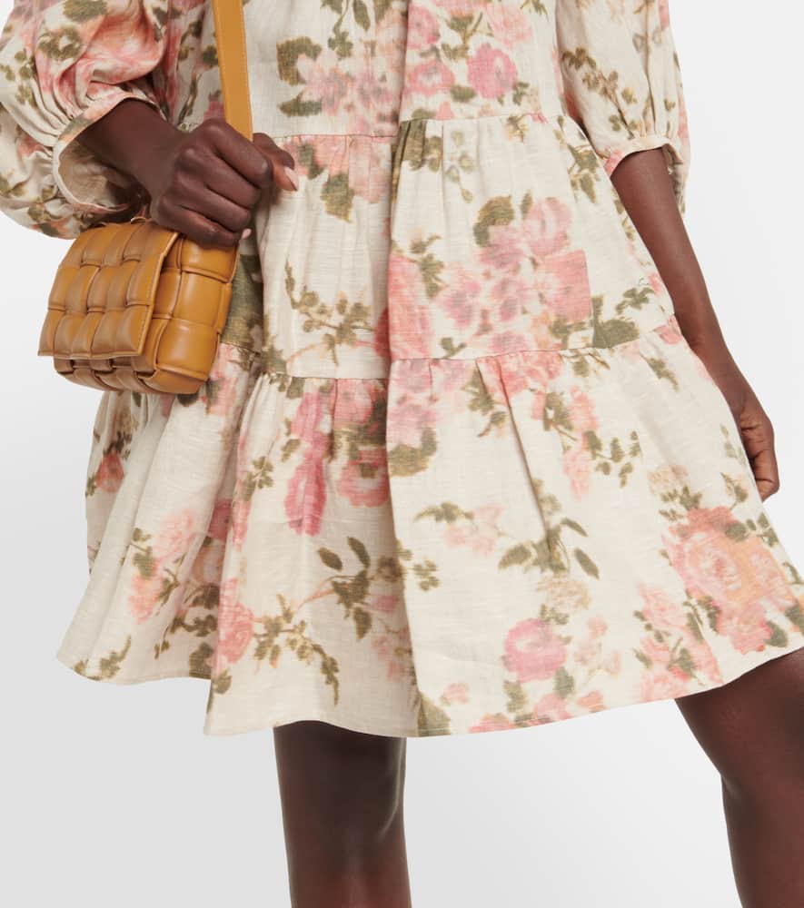 Erdem Winnona floral linen minidress