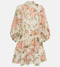 Erdem Winnona floral linen minidress