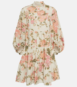 Erdem Winnona floral linen minidress
