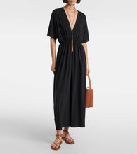 Eres Adele gathered jersey maxi dress