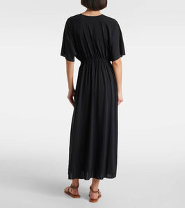 Eres Adele gathered jersey maxi dress