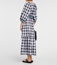 Eres Chess printed cotton midi dress