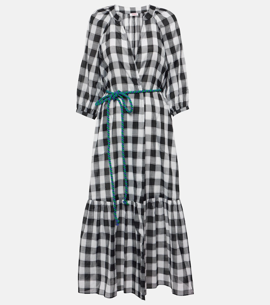 Eres Chess printed cotton midi dress. Eres Chess印花棉质中长连衣裙