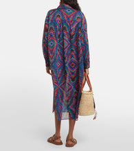 Eres Dj printed cotton voile shirt dress