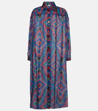 Eres Dj printed cotton voile shirt dress