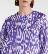 Eres Hurricane printed cotton shirt dress