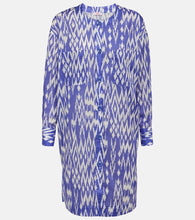 Eres Hurricane printed cotton shirt dress. Eres Hurricane 印花棉质衬衫裙
