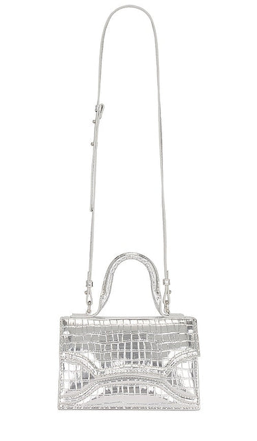 Essentiel Antwerp Emisol Faux Croco Bag in Metallic Silver - Essentiel Antwerp Sac Emisol imitation croco - Argent métallisé - Essentiel Antwerp Emisol 金属银人造鳄鱼皮包 - Essentiel Antwerp Emisol Faux Croco Tasche in Metallic-Silber - Essentiel Antwerp Emisol 인조 악어 백(메탈릭 실버 소재) - Borsa Essentiel Antwerp Emisol in finto coccodrillo in argento metallizzato