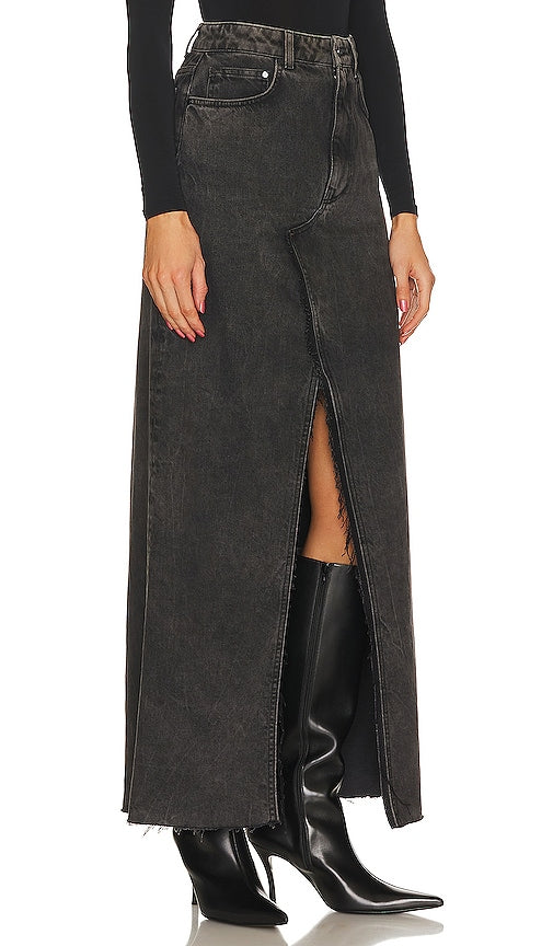 Essentiel Antwerp Ewinter Denim Skirt in Black