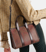 Etro Bauletto Large paisley canvas tote bag