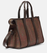 Etro Bauletto Large paisley canvas tote bag