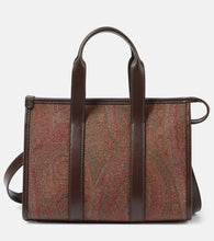 Etro Bauletto Large paisley canvas tote bag. Shop Etro Top-Handle Bags for women now.