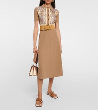 Etro Cashmere, wool, and silk midi dress