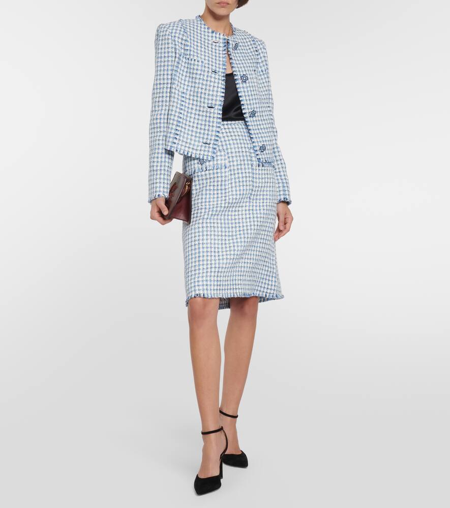 Etro Checked boucl√É¬© jacket