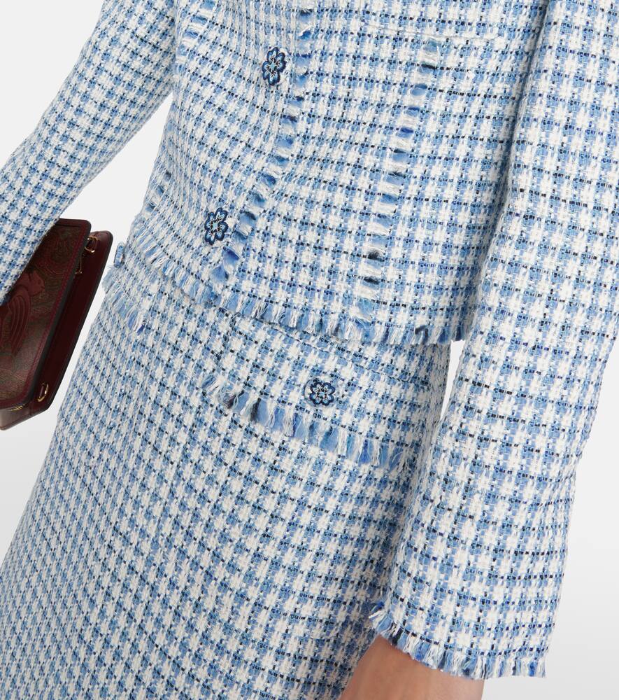 Etro Checked boucl√É¬© jacket